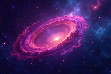 Abstract swirling nebula in deep space, perfect for a calming desktop background , red, peaceful