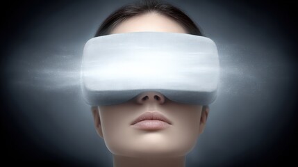 Exploring the Future of Digital Reality through Innovative Virtual Experience Captured in a Surrealist Setting Expressing Technological Empowerment and Human Connection