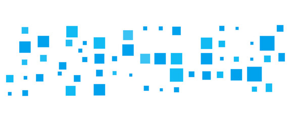 Vector blue geometric squares technology pattern design