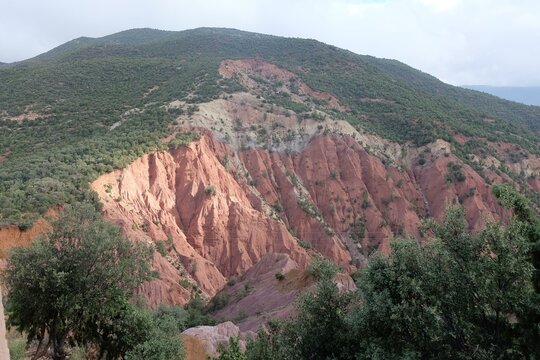 a mountain with a very steep face