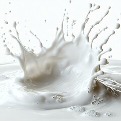 Milk Splash Abstract Art Design