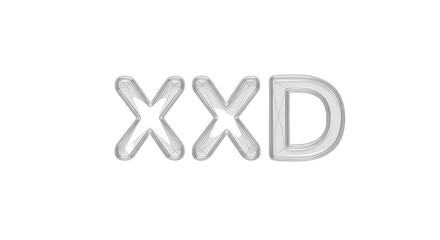 Fototapeta premium XXD Letters on White