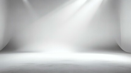 Empty Studio Background with Light Rays