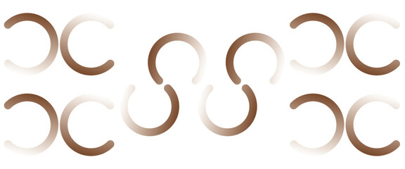 Vector circle technology pattern background.