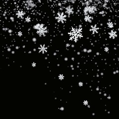 Winter Snowfall Illustration