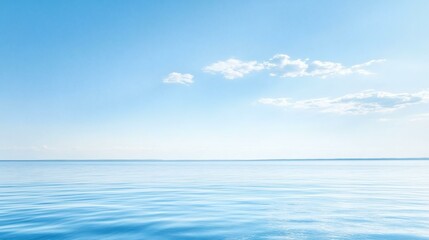 Serene Sky and Calm Ocean