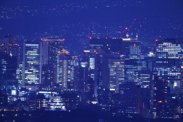 Fototapeta premium 大阪平野夜景