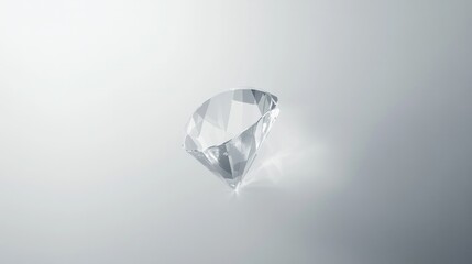 A diamond is shown on a white background
