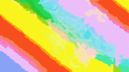Obraz premium Abstract diagonal color stripes with a painterly texture in vibrant shades and pastel tones design