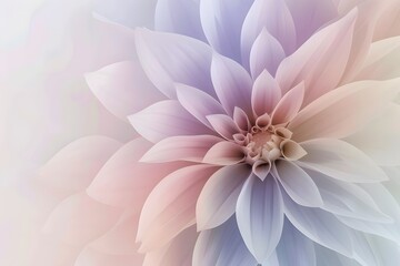 Fototapeta premium Ethereal Flower Petals in Soft Pastel Colors Creating a Serene and Dreamy Background