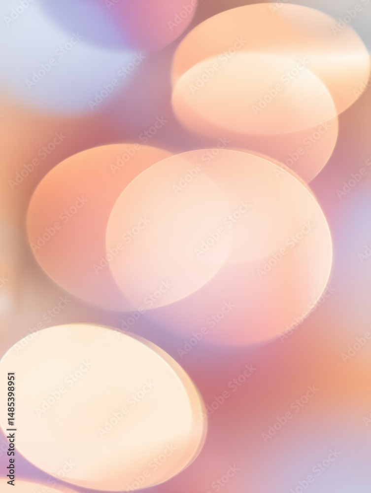 Poster abstract colorful background with soft blurred circular lights creating dreamy atmospheric effect fo