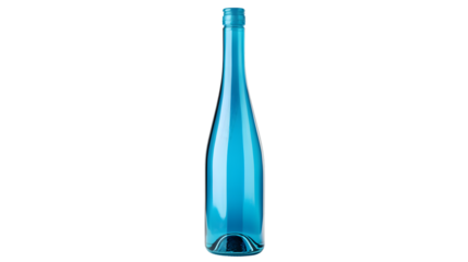 Elegant White Wine Bottle Mockup Isolated on White Background for Product Display