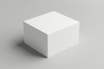 Fototapeta premium White_box_product_display_stand_mockup_still_life_minimal_background