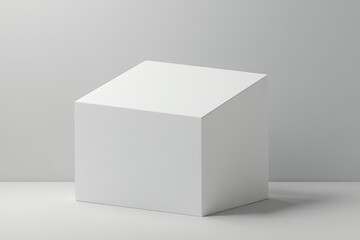 Fototapeta premium White-minimalist-house-shape-abstract-object-studio-photography-geometric-design-mockup
