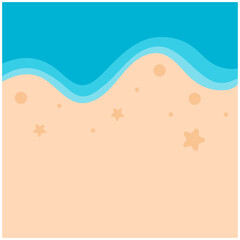 Beach Sand Background Illustration Set