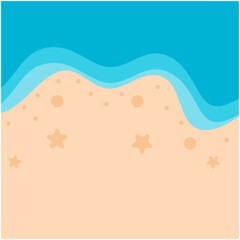 Beach Sand Background Illustration Set