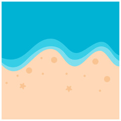 Beach Sand Background Illustration Set