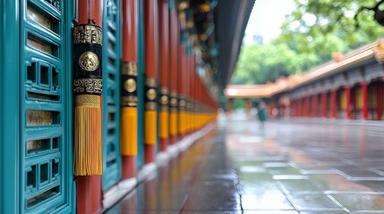 Chinese Architecture Corridor Decorations