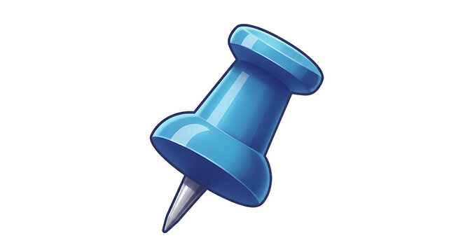 Blue push pin
