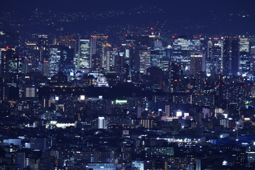 Fototapeta premium 大阪平野夜景