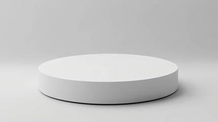 Minimalist White Cylinder Product Display