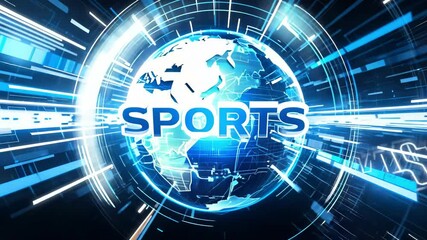Global Sports Network: A Futuristic Animation of Worldwide Sporting Events and Competition - Powered by Adobe