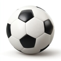 Soccer ball, white and black panels