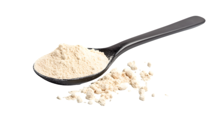 Whey Protein Powder Spoon Isolated Transparent Background