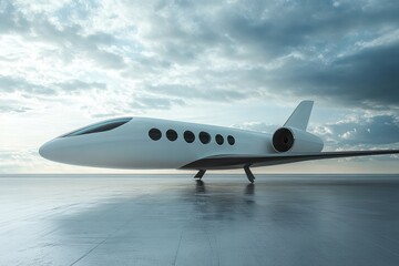 Obraz premium Sustainable aviation design featuring eco-friendly technology and sleek aesthetics