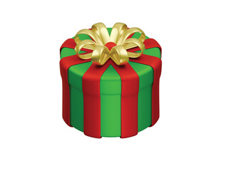 Christmas gift icon 3d illustration render