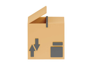 box icon 3d illustration render