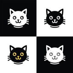 Modern Cat icon and cat illustration