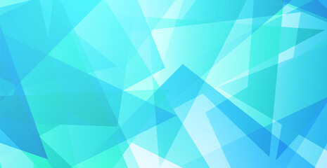 Modern Blue Geometric Background. Technology Banner. Vector Illustration. Abstract Business Wallpaper