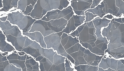 Obraz premium Elegant high-definition marble surface with intricate veining and polished stone texture for realistic ceramic and tile designs, papercraft. with white shades