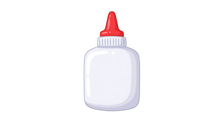 Fototapeta premium Glue Bottle with Red Top