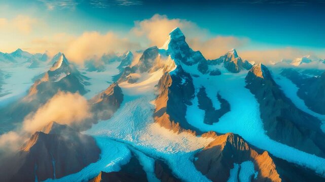 Sky-high view of Magnificent Landscape