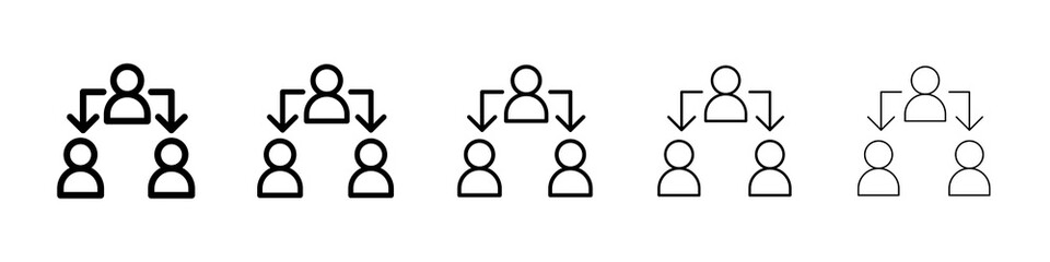 Third party icon symbol pictogram. stroke designs.