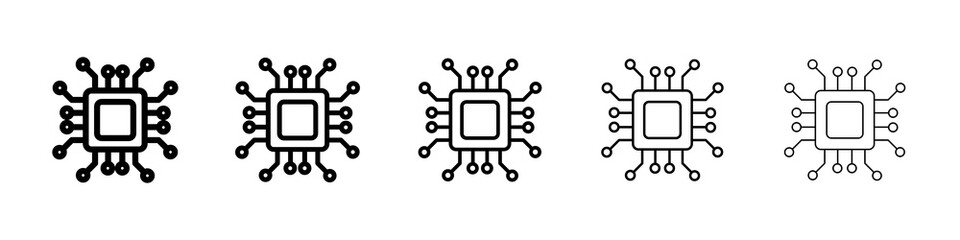 Technology icon symbol pictogram. stroke designs.