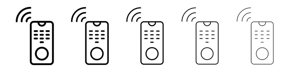 Remote icon symbol pictogram. stroke designs.