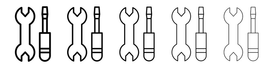Repair icon symbol pictogram. stroke designs.