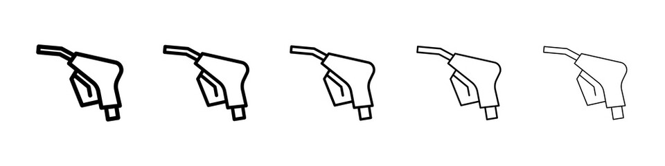 petrol icon symbol pictogram. stroke designs.