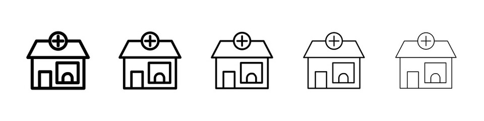 Pharmacy icon symbol pictogram. stroke designs.