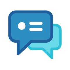 Fototapeta premium Stylish Chat Bubble Icon for Social Media