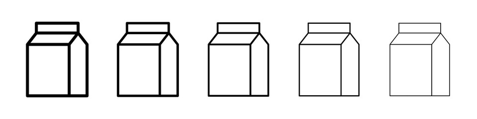 Paper bag icon symbol pictogram. stroke designs.