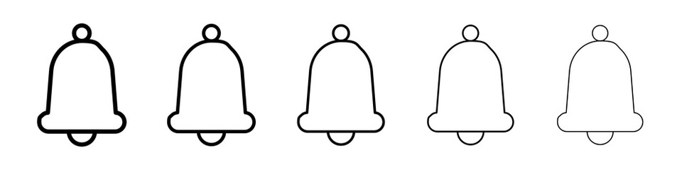 Notification icon symbol pictogram. stroke designs.