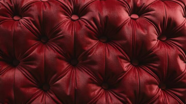 Close-up of retro-style fabric backdrop with checkered plush tufted material and diamond design embellishments featuring buttons