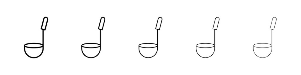 Ladle icon symbol pictogram. stroke designs.
