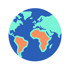  Global Continent Icon for Exploration