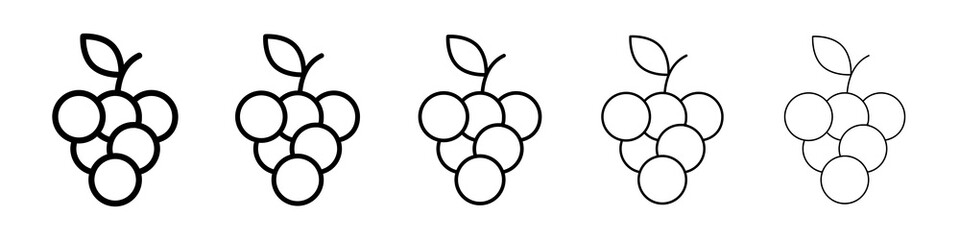 Grapes icon symbol pictogram. stroke designs.