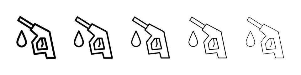 Fuel icon symbol pictogram. stroke designs.